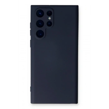 Samsung Galaxy S23 Ultra Kılıf Nano içi Kadife Silikon - Lacivert