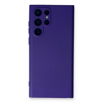 Samsung Galaxy S23 Ultra Kılıf Nano içi Kadife Silikon - Mor
