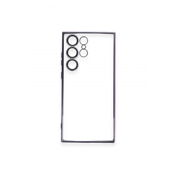 Samsung Galaxy S23 Ultra Kılıf Razer Lensli Silikon - Mor