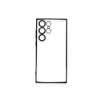 Samsung Galaxy S23 Ultra Kılıf Razer Lensli Silikon - Siyah