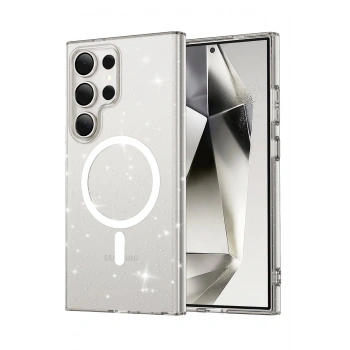 Samsung Galaxy S23 Ultra Kılıf Star Magsafe Kapak - Şeffaf