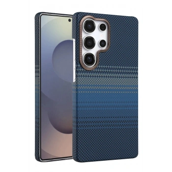 Samsung Galaxy S23 Ultra Vega Magsafe Kapak - Mavi