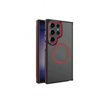 Samsung Galaxy S23 Ultra Winner Magsafe Kapak - Kırmızı