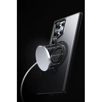 Samsung Galaxy S24 Avatar 360 Dönen Magsafe Kapak - Siyah