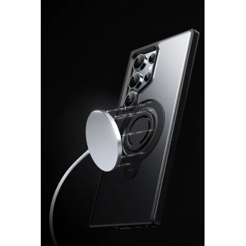 Samsung Galaxy S24 Avatar 360 Dönen Magsafe Kapak - Titan Gri