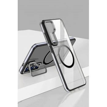 Samsung Galaxy S24 Crystal Magsafe Kapak - Siyah