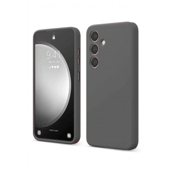 Samsung Galaxy S24 FE Kılıf First Silikon - Gri