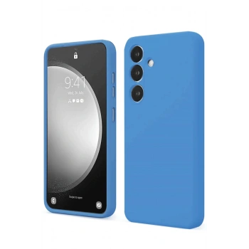 Samsung Galaxy S24 FE Kılıf First Silikon - Mavi