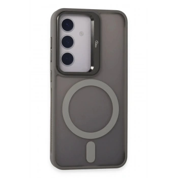 Samsung Galaxy S24 Flet Lens Magsafe Kapak - Gri