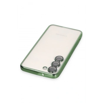 Samsung Galaxy S24 Kılıf Razer Lensli Silikon - Yeşil