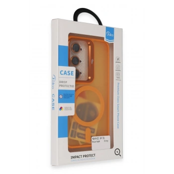 Samsung Galaxy S24 Plus Flet Lens Magsafe Kapak - Turuncu