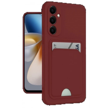 Samsung Galaxy S24 Plus Kelvin Kartvizitli Silikon - Bordo