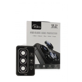 Samsung Galaxy S24 PVD Metal Kamera Lens - Derin Mor