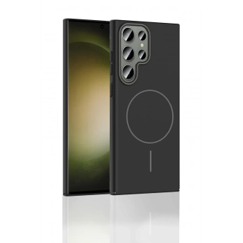 Samsung Galaxy S24 Ultra Broş Magsafe Kapak - Füme