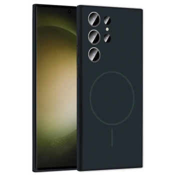 Samsung Galaxy S24 Ultra Kılıf Jully Magsafe Kapak - Füme