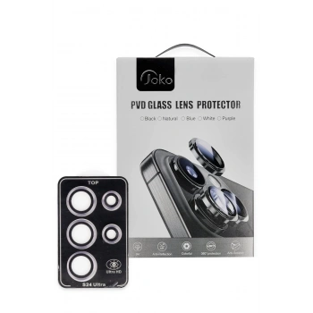 Samsung Galaxy S24 Ultra PVD Metal Kamera Lens - Pembe