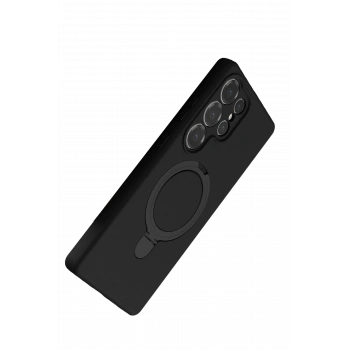 Samsung Galaxy S24 Ultra Regal Magsafe Standlı Kapak - Siyah