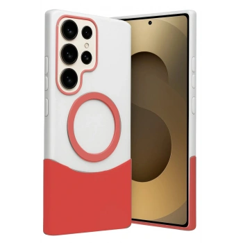 Samsung Galaxy S24 Ultra Velar Magsafe Kapak - Kırmızı