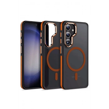 Samsung Galaxy S24 Winner Magsafe Kapak - Turuncu