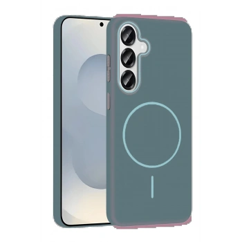 Samsung Galaxy S25 Broş Magsafe Kapak - Turkuaz