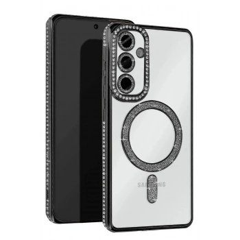 Samsung Galaxy S25 FE Joke Simli Magneticsafe Kılıf - Siyah