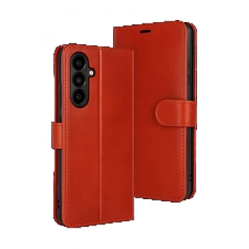 Samsung Galaxy S25 FE Trend S Plus Kapaklı Kılıf - Kırmızı