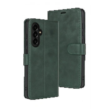 Samsung Galaxy S25 FE Trend S Plus Kapaklı Kılıf - Yeşil