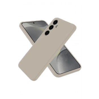 Samsung Galaxy S25 Kılıf Nano içi Kadife Silikon - Pudra