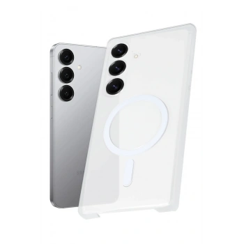 Samsung Galaxy S25 Kılıf PC Zara Magsafe Şeffaf Kılıf - Şeffaf