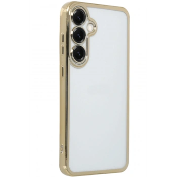 Samsung Galaxy S25 Kılıf Razer Lensli Silikon - Gold