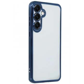 Samsung Galaxy S25 Plus Kılıf Lensli Silikon - Lacivert