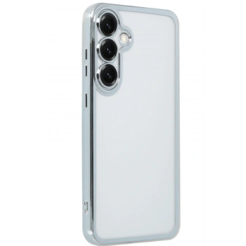 Samsung Galaxy S25 Plus Kılıf Razer Lensli Silikon - Gümüş