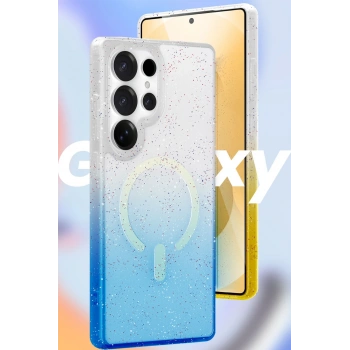 Samsung Galaxy S25 Plus Pummel Shiny Magsafe Kapak - Pembe