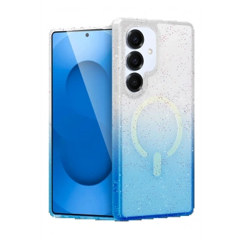 Samsung Galaxy S25 Pummel Shiny Magsafe Kapak - Mavi