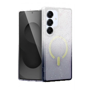 Samsung Galaxy S25 Pummel Shiny Magsafe Kapak - Siyah