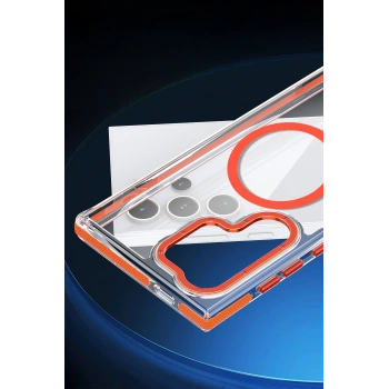 Samsung Galaxy S25 Ultra Bella Magsafe Kapak - Derin Mor