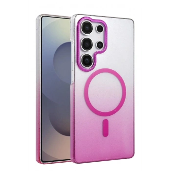 Samsung Galaxy S25 Ultra Glossy Magsafe Kapak - Mor