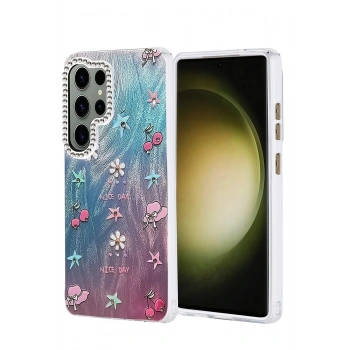 Samsung Galaxy S25 Ultra Kılıf Blade Aynalı Desenli Kapak - Desen 4