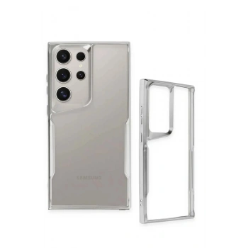 Samsung Galaxy S25 Ultra Kılıf Boyi Silikon Kapak - Titan Gri