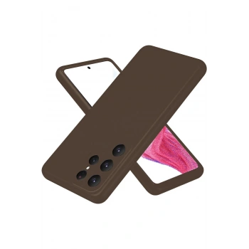 Samsung Galaxy S25 Ultra Kılıf First Silikon - Kahverengi