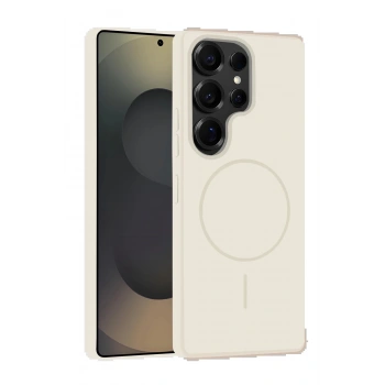 Samsung Galaxy S25 Ultra Kılıf Jully Magsafe Kapak - Pudra