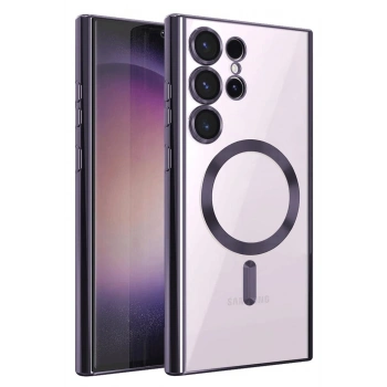 Samsung Galaxy S25 Ultra Kılıf Kross Magneticsafe Kapak - Mor