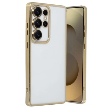 Samsung Galaxy S25 Ultra Kılıf Razer Lensli Silikon - Gold