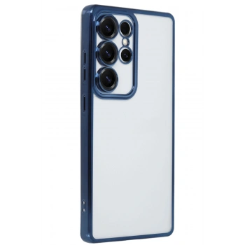 Samsung Galaxy S25 Ultra Kılıf Razer Lensli Silikon - Lacivert