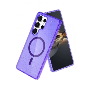 Samsung Galaxy S25 Ultra Star Magsafe Kapak - Mor