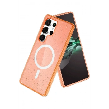 Samsung Galaxy S25 Ultra Star Magsafe Kapak - Turuncu