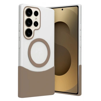 Samsung Galaxy S25 Ultra Velar Magsafe Kapak - Çöl Titanyum