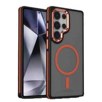 Samsung Galaxy S25 Ultra Winner Magsafe Kapak - Turuncu