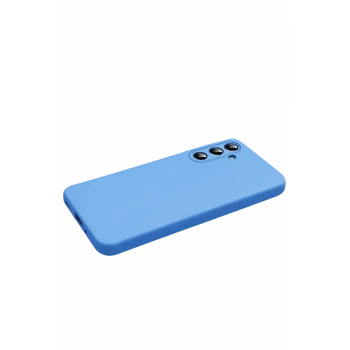 Samsung Galaxy S26 Nano içi Kadife Silikon - Mavi