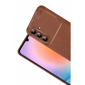 Samsung Galaxy S26 Plus Auto Focus Karbon Kapak - Kahverengi